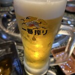 あみやき亭 - 生中