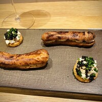 フィエルテ - ヤングコーン/アーモンド　ホワイトコーン/キャビア