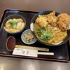 手打ちうどん 団平 - 料理写真:とり天カレーうどん・ミニヒレカツ丼