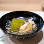 うを徳 - 2024.5 沖縄産冬瓜 釧路産毛蟹餡掛け