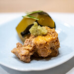 うを徳 - 2024.5 余市産アンキモ 熊本産黒皮かぼちゃ