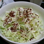 牛すじカレー 小さなカレー家 - (2014年3月再訪)コールスロー(50円)をダブル(100円)にすると、うどん丼でたっぷりと提供された♪