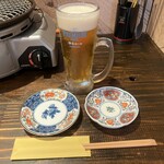 Yakiniku Horumon Jinsei Daichan - 生ビール