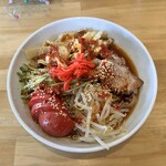 地獄ラーメン - 冷やし中華は値上げなし。今回は普通盛りで1050円