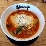 ザ スヌープ 春日店 - チーズラーメンとリゾットご飯のセット