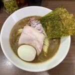 ヌードル＆スパイスカレー 今日の1番 - 蛍烏賊煮干×九十九里背黒の濃厚ソバ   ¥1,200-(税込)