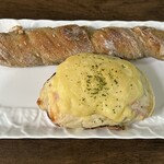 たむらパン - ガラムマサラカシューナッツ 340円                                          クロックムッシュ 420円