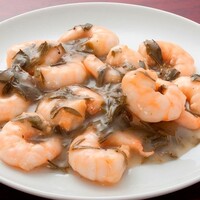 西湖名産 ロンジン茶と芝エビの香り炒め