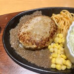 ステーキ宮 - ハンバーグ柔らかー。