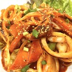 韓国家庭料理 新羅 - イカ炒め