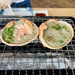 Isomaru Suisan - キング蟹味噌甲羅焼、蟹味噌甲羅焼