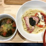 拉麺大公 - 【限定】トマトとバジルの塩つけ麺