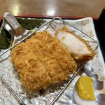 和食処 まるきち - 奥利根もち豚のロースかつの定食セット