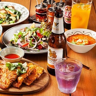 本場料理に合うドリンクで乾杯♪タイ産のビール・ワイン・ラム酒
