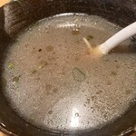 ラーメン 坊也哲 - スープ割り