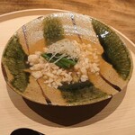 温石 - 丸茄子と鱧そぼろ餡掛け