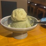 BURRATA - ピスタチオプリンアイス乗せ