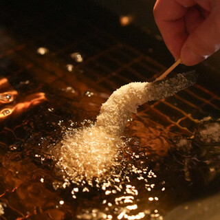 サクっとした食感が味わえる串カツをお好みのコースで