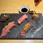 個室 肉寿司と牛タンしゃぶしゃぶ 金肉 - 