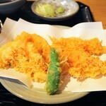 並木藪蕎麦 - 天ざるの天ぷら