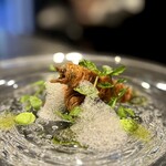 プルス ウルトラ - 鮎ジャガイモ細いやつでクルクル巻いてあげたやつ