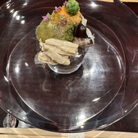 祇園 にし - 鳥貝　平貝　シャコ　雲丹　ずいき　ジュレで