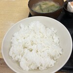 Nakayoshi - ご飯（普通）。大盛りにしなくて良かった。