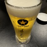 炭火焼肉 にく式 - くぁ〜‼️サッポロ黒ラベル〜‼️