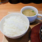 カフェ MOKO - ご飯、味噌汁