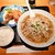 聚楽 - 料理写真:もやしラーメンと鶏の唐揚げセット(小ライス付き)　1,089円