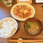 食堂 ムラッチョ - 豚キムチ炒め定食