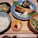 Aburidokorohinozen - トロ鯖の西京味噌漬け焼き＋ねぎとろ