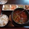 韓国家庭料理 唐辛子 - 料理写真:豚すじこんにゃく定食１０００円