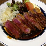 肉が旨いカフェ NICK STOCK - ビフカツ＆十六穀米④