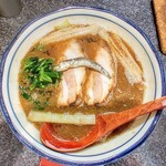 烈志笑魚油 麺香房 三く - 