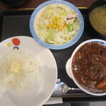 Matsuya - ミエロニィハンバーグ定食