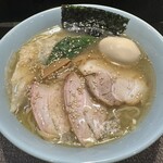 らぁめん 涼虎 - 涼虎らぁめん塩＋味玉