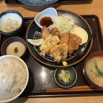 炭焼治郎 - マグロほほ肉とマグロカツ定食