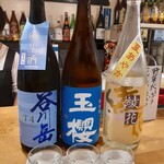 はなしのぶ - 本日の日本酒は、夏仕様が出始めたようで、ラベルも綺麗。味もスッキリ感。