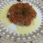 Mugen - タコのカルパッチョトマトソース