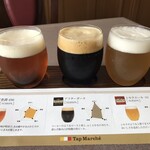 クラフトビール３種飲み比べ