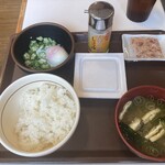 すき家 - 納豆混ぜのっけ朝食・ごはんミニ(330円