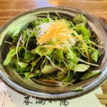 木漏れ陽 - 蕎麦の芽サラダ