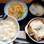 松屋 - 和風タルタルチキン定食(780円也) ご飯のお供にはぴったり！