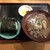 天ぷら 彦まつ - 料理写真:肉そば＆おにぎり（梅）605円税込