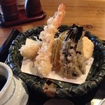 天ぷら　大き目の海老二本