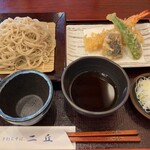 手打ちそば ニ丘 - 海老天もり 1230円