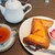 カフェ・ド・白亜 - 料理写真:クロックムッシュのオープンサンドセット