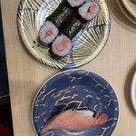 Daiki Suisan Kaitenzushi - トロ鉄火巻き、本まぐろ大トロ