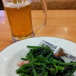 サイゼリヤ - 4杯目と《ほうれん草のソテー》税込￥200❣